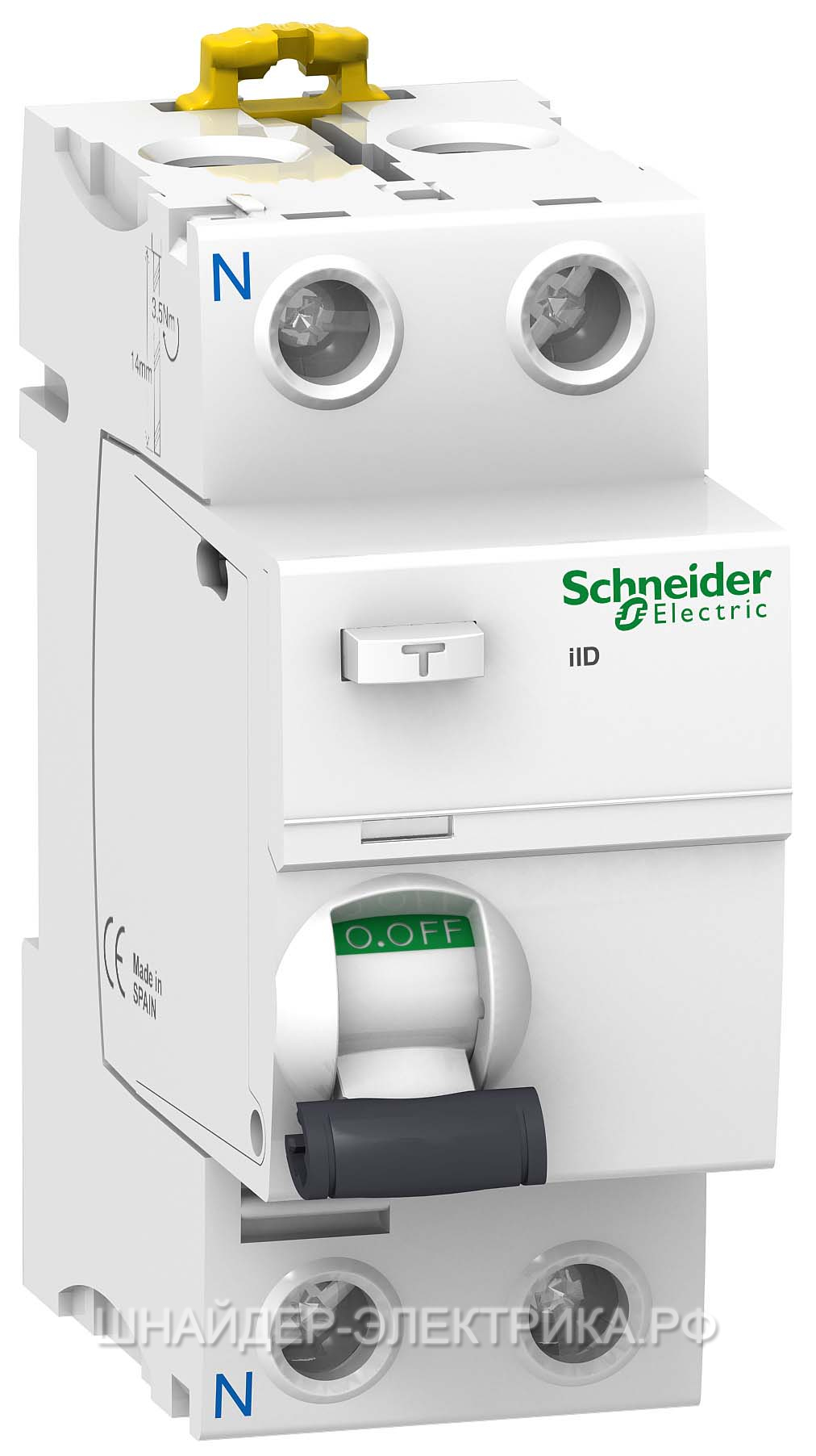 Schneider Electric УЗО Acti 9 iID типа А (постоянный и переменный ток  утечки) 10 kA купить в Москве